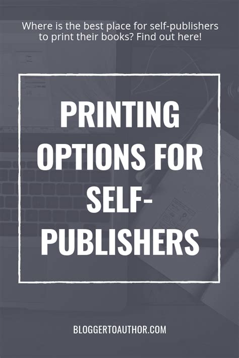 book printers for self publishers.